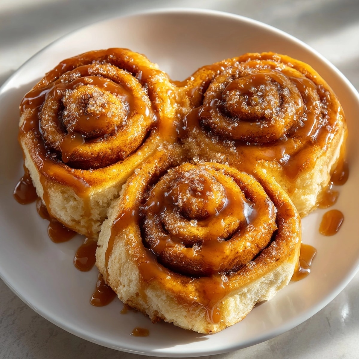 Pillowy pumpkin butter cinnamon rolls topped with rich brown sugar frosting, ready for a cozy fall brunch.