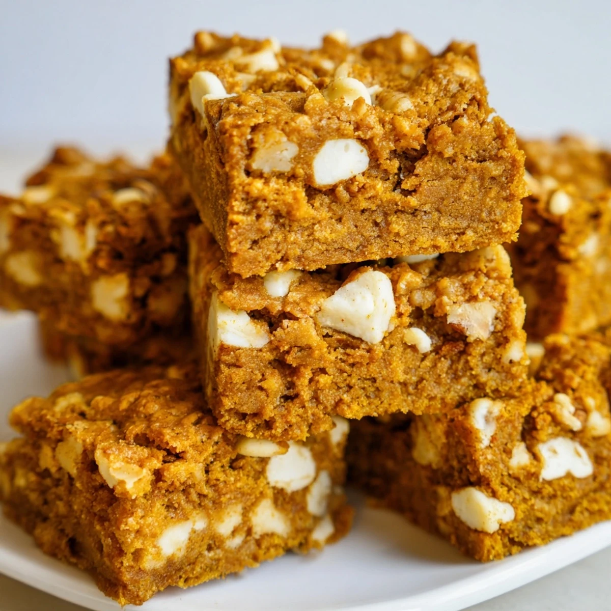 Deliciously spiced pumpkin brownie bars, perfect for fall gatherings with friends.  