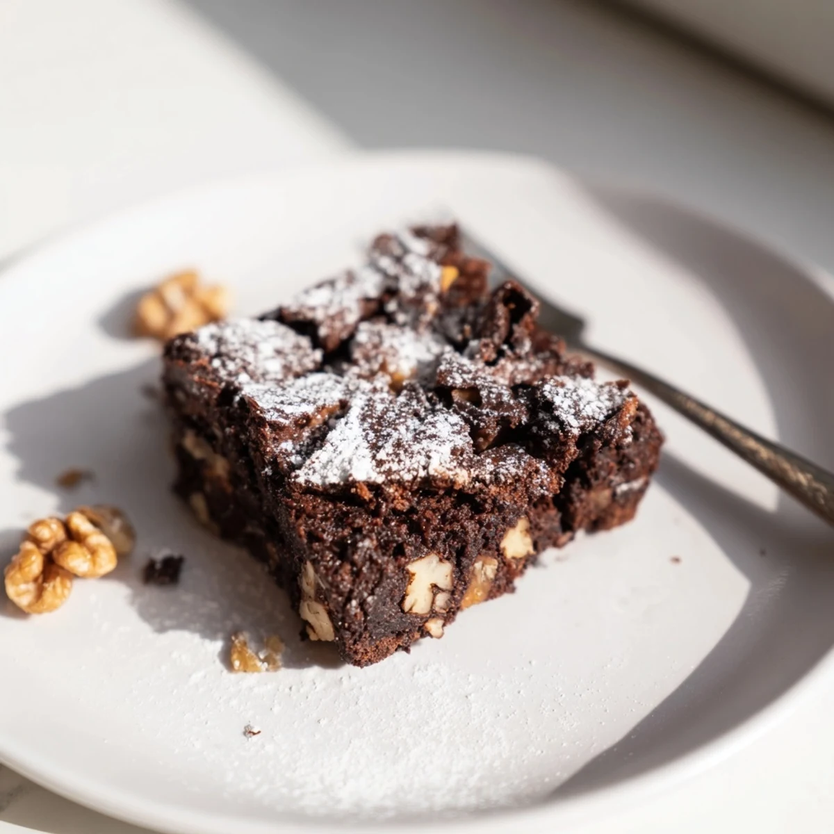 Delicious zero-waste brownies using nut-milk pulp, perfect for indulgent chocolate lovers.  
