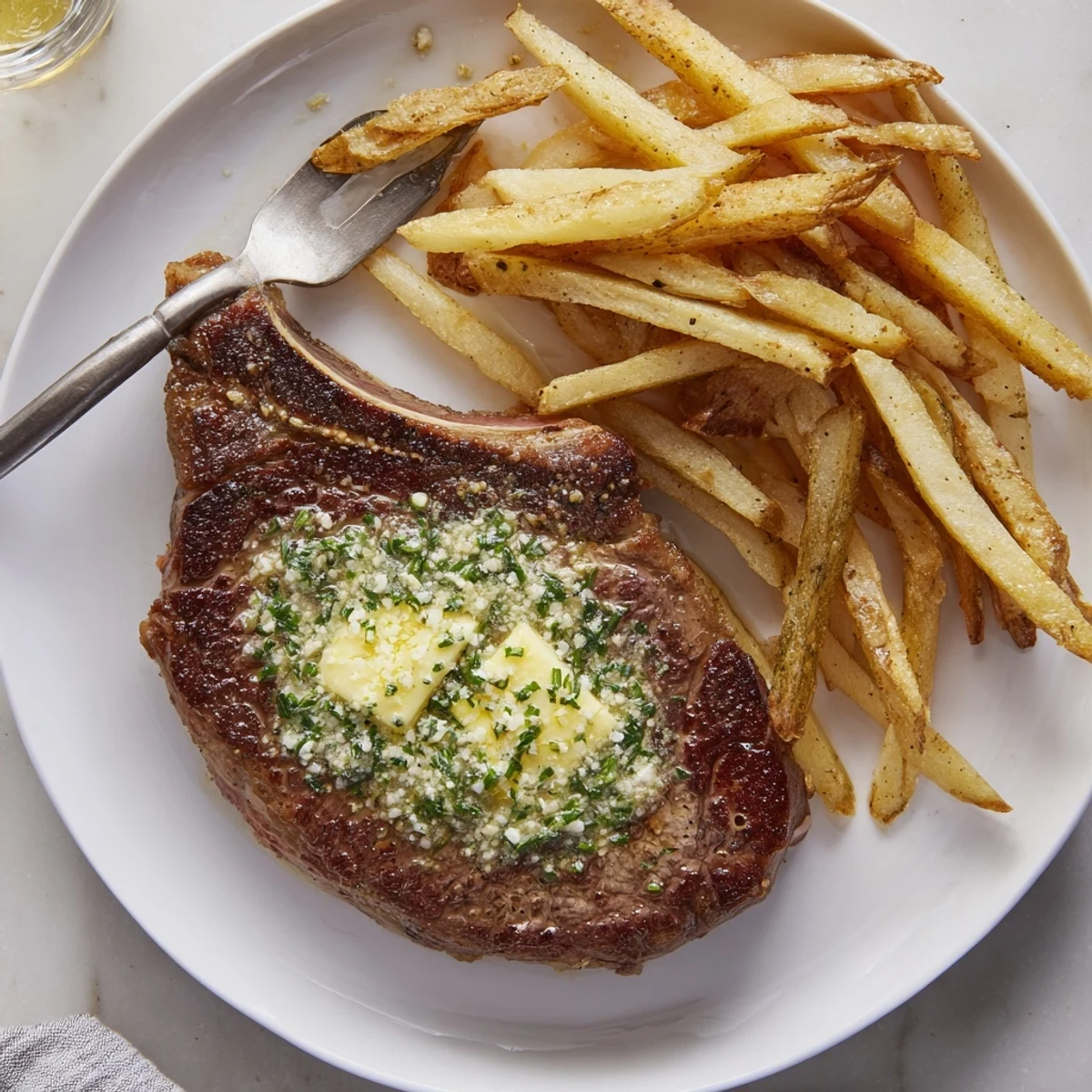 Steakhouse garlic butter steak