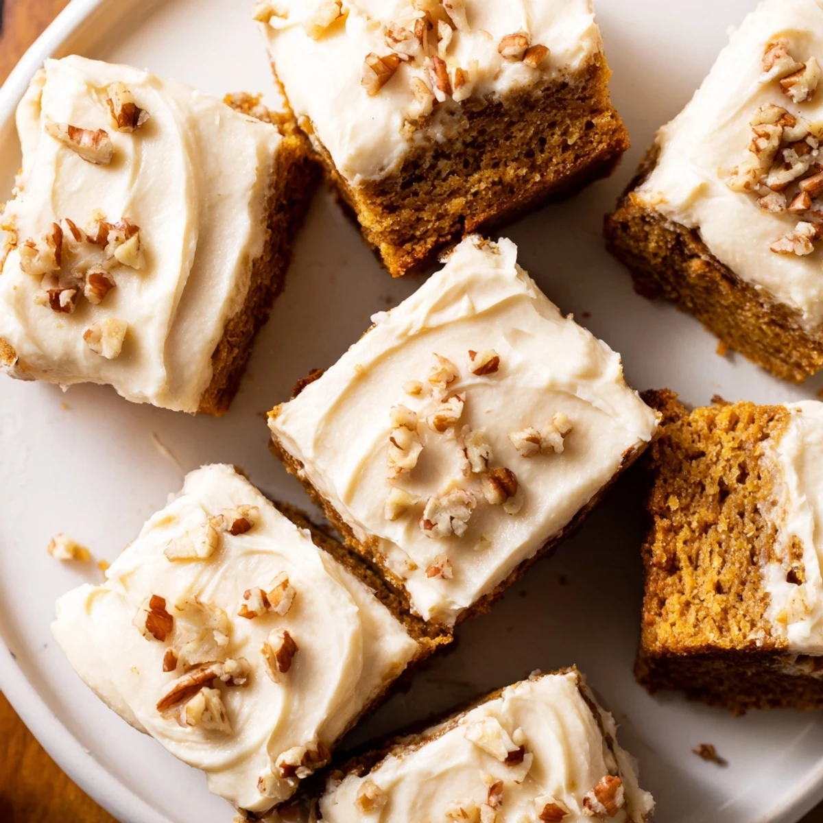 Pumpkin Bars Brown Sugar Frosting