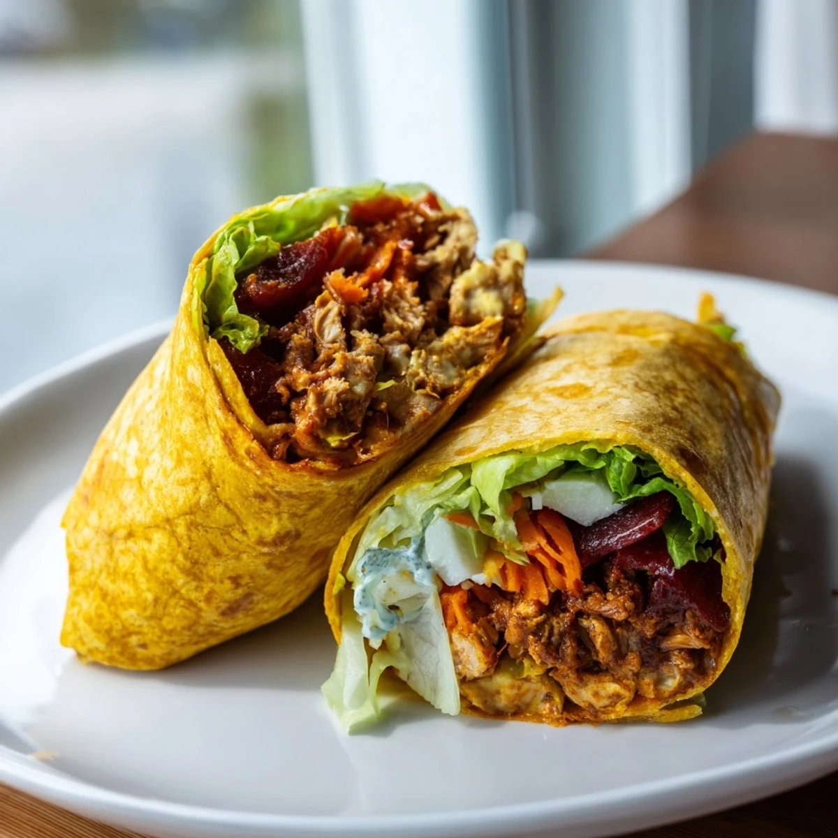 Crispy Air Fryer Buffalo Turkey Christmas Wraps, bursting with flavorful fillings and golden-brown edges.