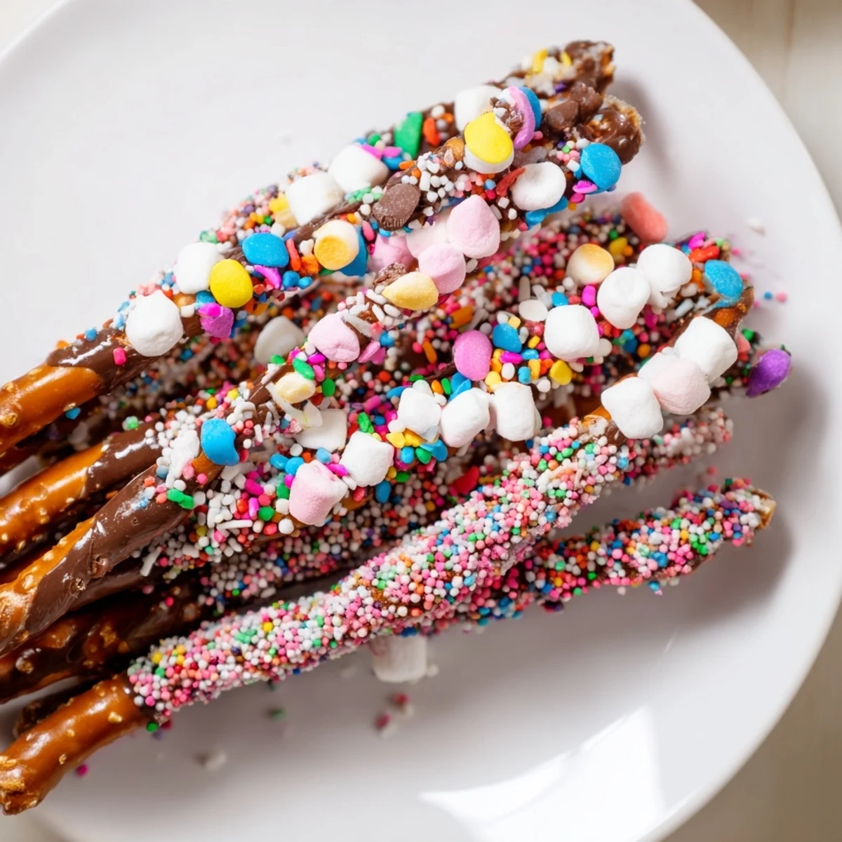 Magical Wand Candy Board: a vibrant, colorful dessert board with chocolate-covered pretzel wands and treats.