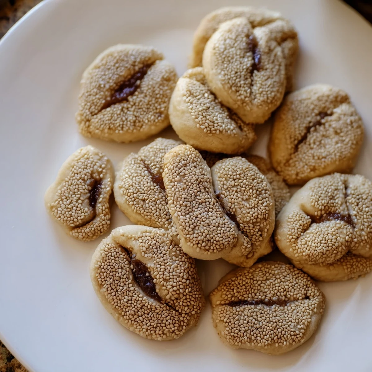 Sweet date-filled Palestinian Kahk cookies, a Middle Eastern treat perfect with coffee for a cozy snack.