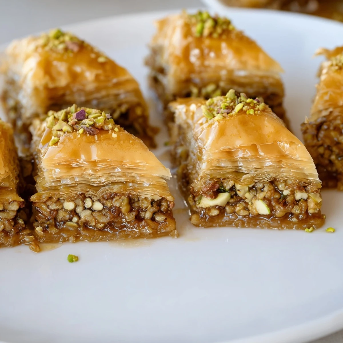 Turkish Baklava with Honey