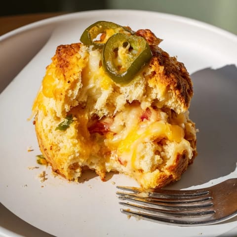 Cheesy Jalapeño Chaos Cake Scones