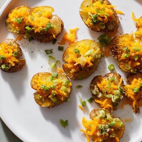 Smashed Green Onion Potato Bombs