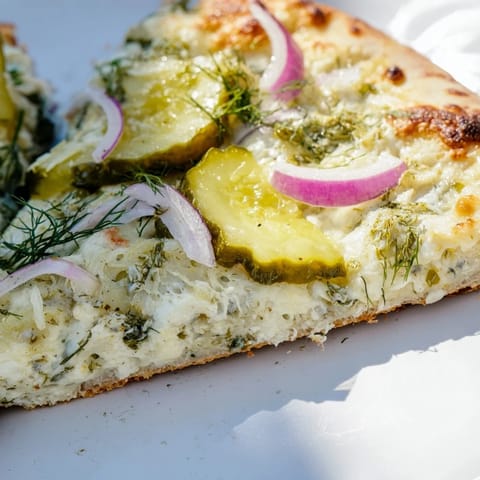 Pickle Pizza Crème Fraîche Dill