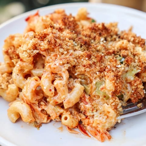 Spicy Kimchi Mac Cheese