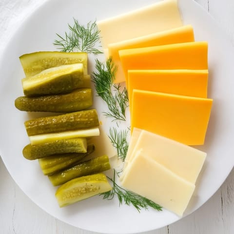Dill Pickles Sliced Cheese