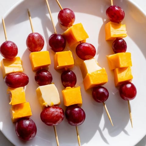 Cheese and Grape Skewers