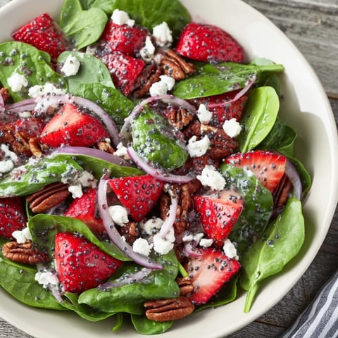 Spinach Strawberry Salad Fresh
