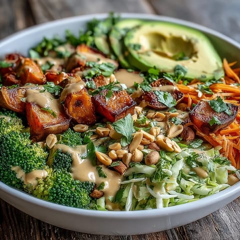 Thai Peanut Sweet Potato Bowl