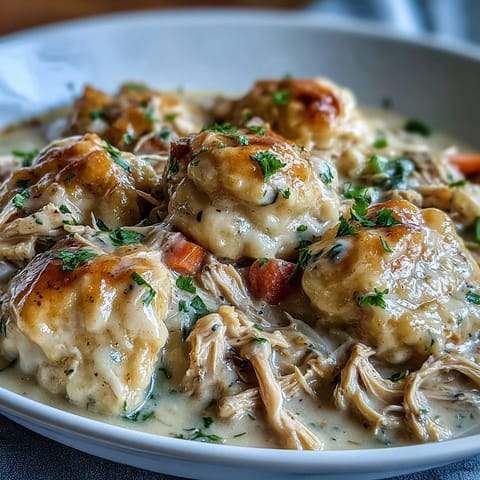 Slow Cooker Ranch Chicken Dumplings