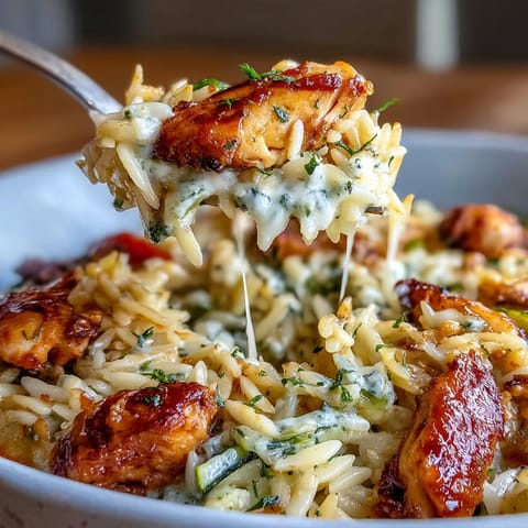 Boursin Orzo Chicken Veggie