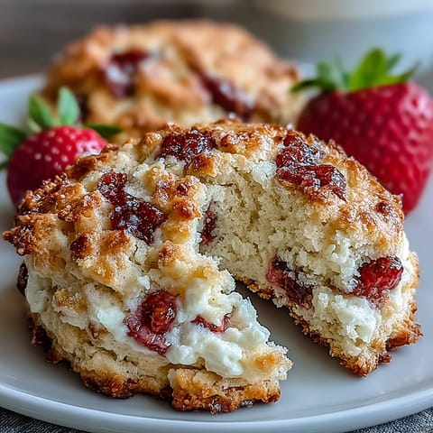 Cottage Cheese Strawberry Cookies