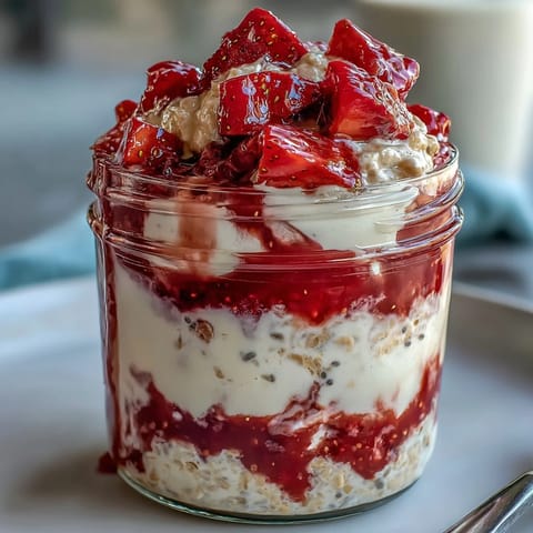Strawberry Vanilla Protein Oats