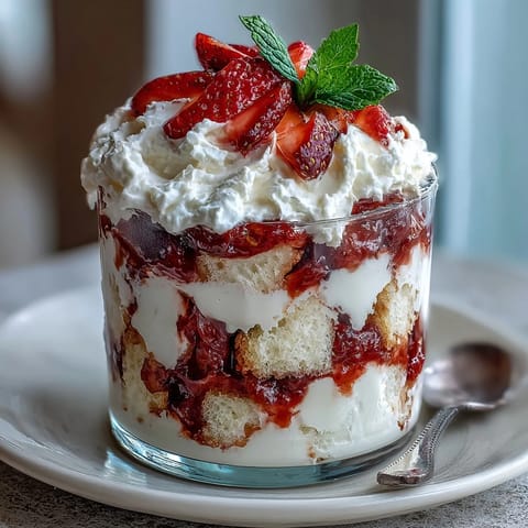 Strawberry Shortcake Trifle