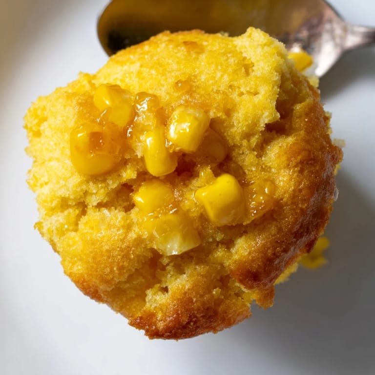 Decadent, buttery Maple Bourbon Sweet Corn Biscuit Muffins, perfect for brunch gatherings.  