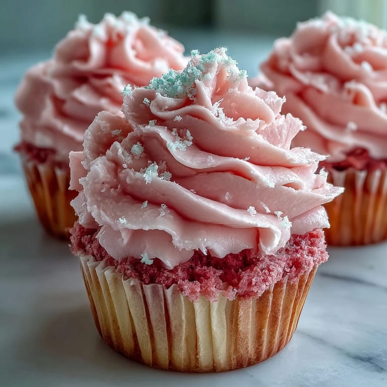 Delicious pink velvet cupcakes with rich cream cheese frosting, perfect for celebrating friendship with a soft, colorful dessert.