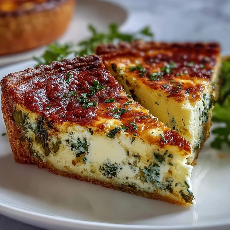 A light and savory quiche with fresh asparagus and melted Brie, making brunch effortlessly delicious.