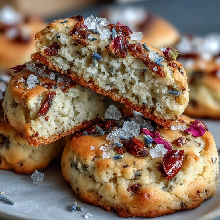 3. A box of floral shortbread cookies, lightly brushed with egg white and sprinkled with sugar, ideal for gifting on Mother's Day.