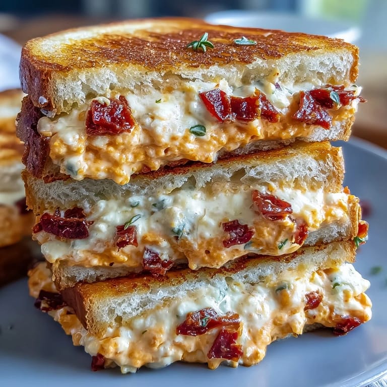 Homemade pimento cheese finger sandwiches with sharp cheddar and pimentos, a must-have for Derby celebrations.