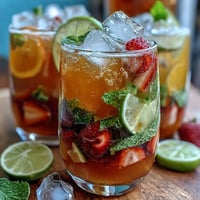 Refreshing grad party lemonade bar with customizable fruit and herb add-ins, perfect for summer celebrations.